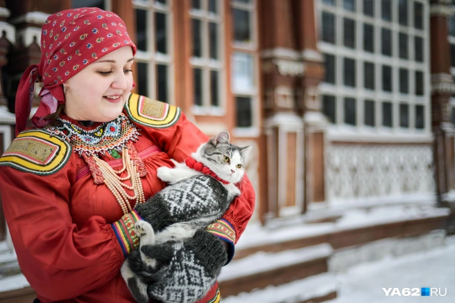 Фросю полюбили всем центром и сотрудники, и гости! | Источник: Архив Рязанского областного научно-методического центра