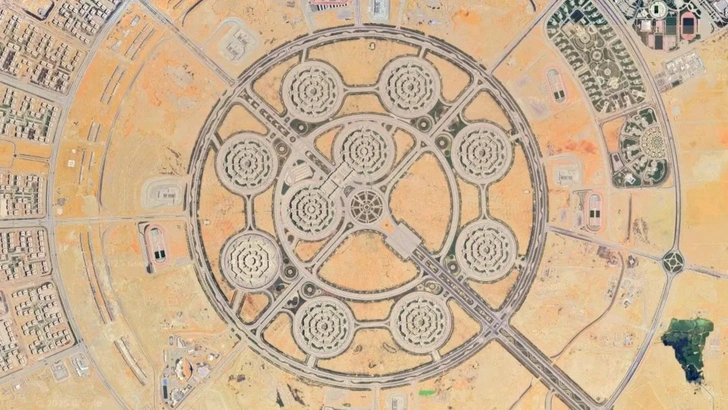 Штаб «Октагон». | Источник: Google Maps / Airbus, CNES / Airbus Landsat / Copernicus, Maxar Technologies