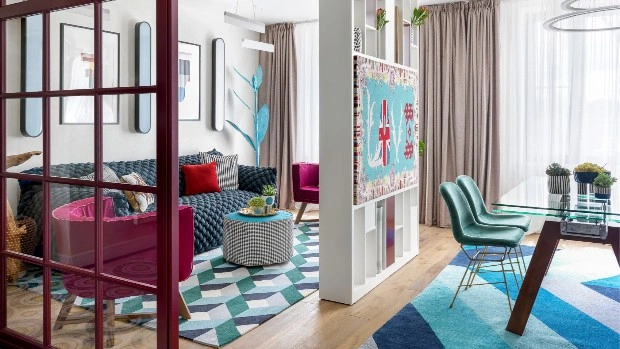 Яркая квартира 70 м² с этническим декором