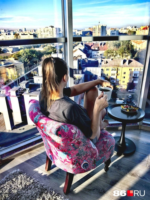 Из апартаментов открывался прекрасный вид на Калининград | Источник: Анастасия Шевякова / 86.RU