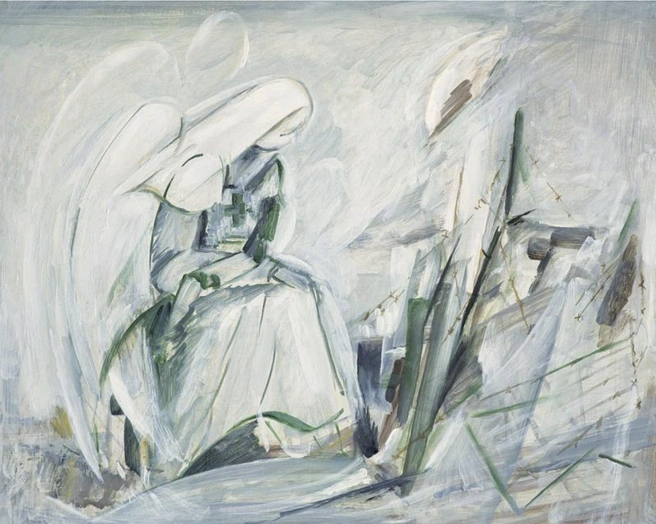П. М. Кондратьев. Сестра милосердия. 1983. Холст, масло | Источник: rusmuseum.ru/