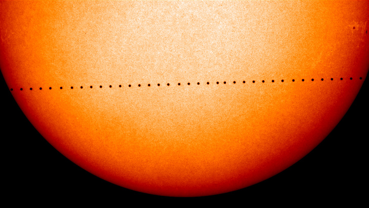 Меркурий пройдет по диску Солнца 9 мая
