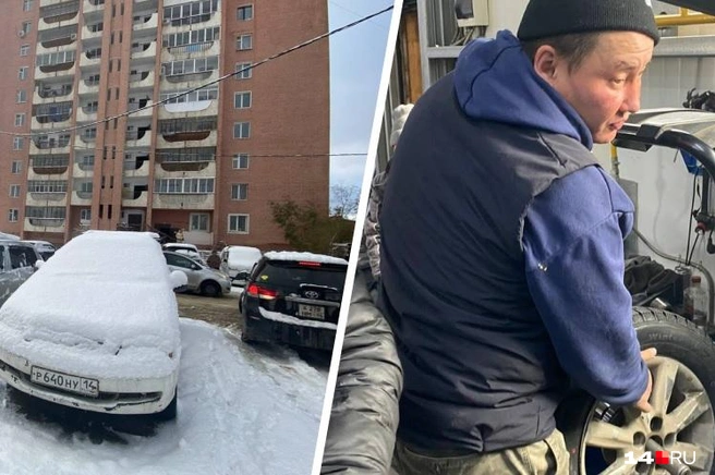 Снег в этом году выпал в Якутске раньше времени | Источник: Надежда Ефимова / 14.RU