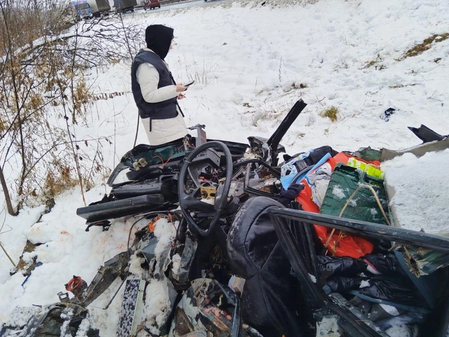 От седана ничего не осталось | Источник: СУ СКР по Новосибирской области