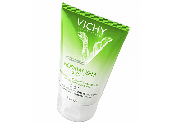 Скраб, Normaderm «Глубокое очищение» 3 в 1, Vichy