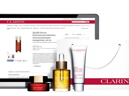 У Clarins появился официальный интернет-магазин