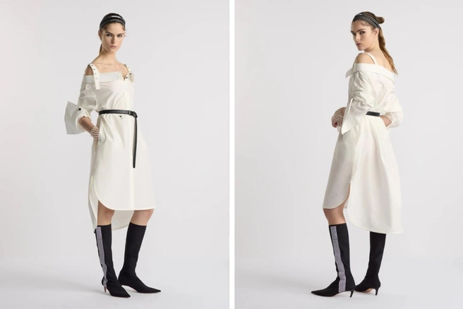 Платье-рубашка Dior выглядит экстравагантно | Источник: dior.com