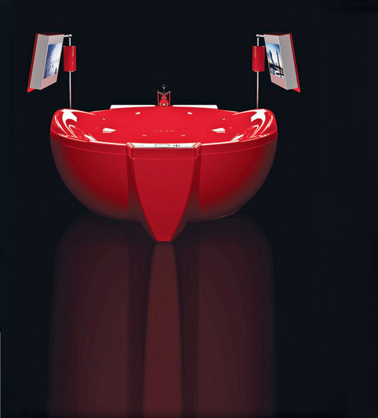 Гидромассажная ванна Red Diamond c двумя телевизорами, Water Games Technologies, www.wgtidromassagio.it, салоны «Марко Треви».