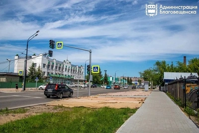 Шесть улиц Благовещенска обзавелись новыми тротуарами