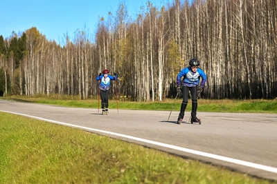 В Нижней Курье открылась лыжероллерная трасса
