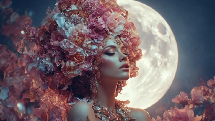 Суперлуние в Овне 7 октября | Источник: Midjourney