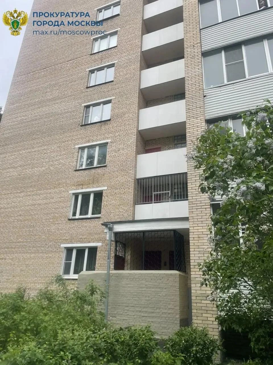 Дом, где пострадал мальчик | Источник: Прокуратура Москвы / T.me
