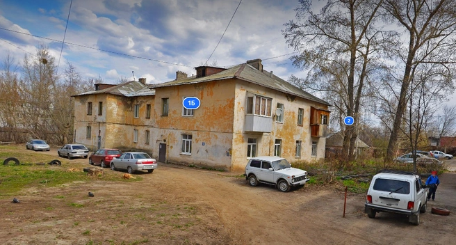 Аварийный дом на Губкина, 1б | Источник: yandex.ru/maps