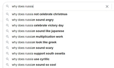 Самые странные популярные запросы иностранцев о России и русских