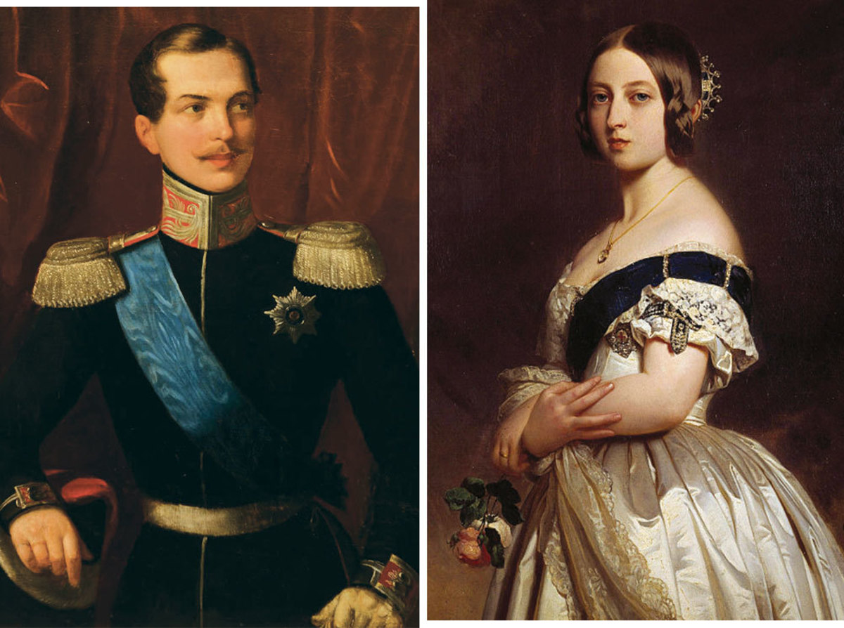 Александр 2 в молодости и Королева Виктория