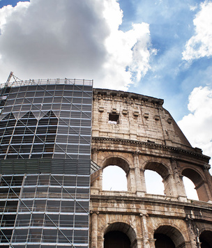 Завершен первый этап реставрации Колизея