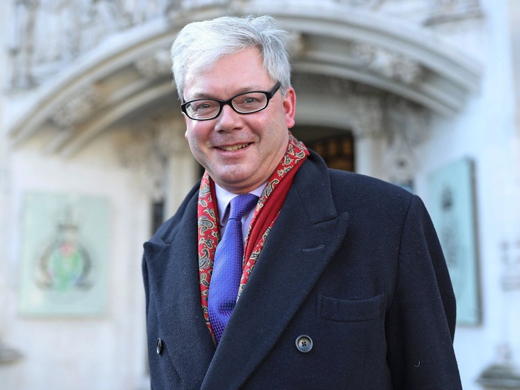 Чарльз Вильерс перед зданием Верховного суда в Лондоне, 9 декабря 2019