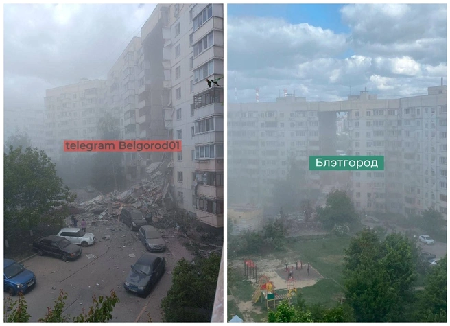 В Белгороде обрушился подъезд многоэтажки | ya62.ru