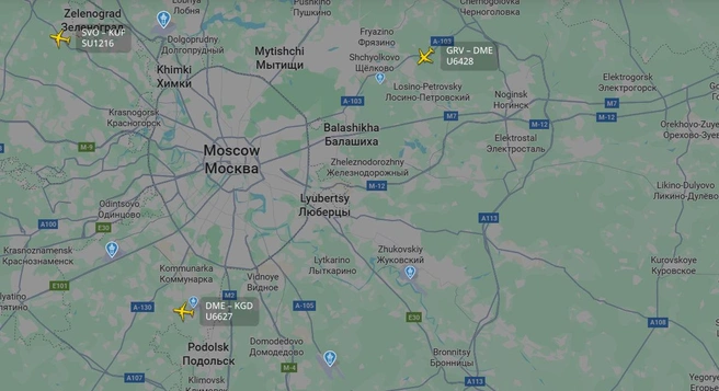 Источник: Flightradar24.com