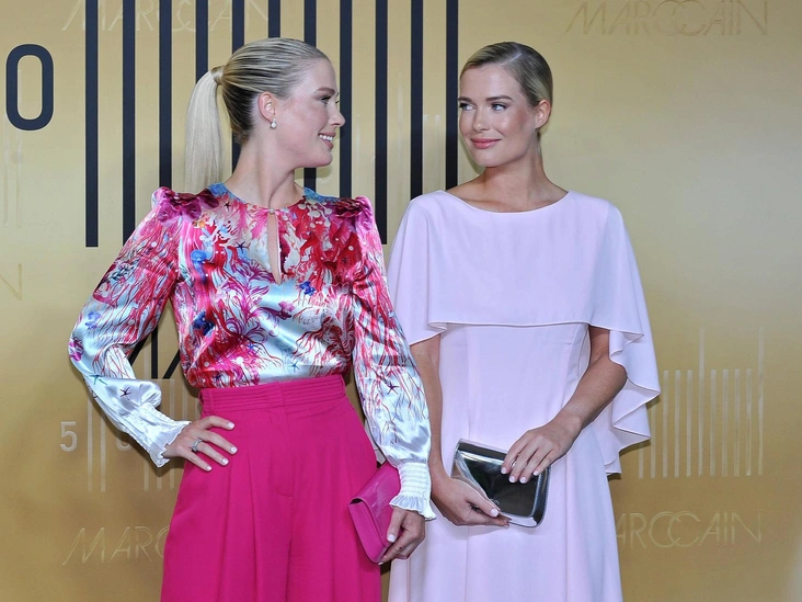 Леди Амелия Спенсер и леди Элиза Спенсер на показе Marc Cain, 31 августа 2023