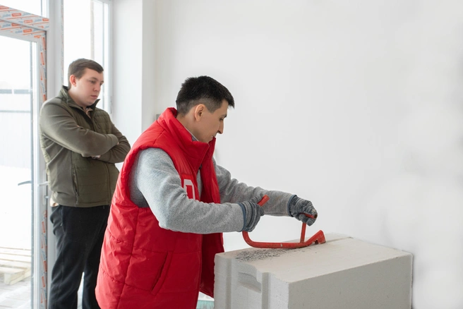 Недавно состоялась школа строительства «Поревит» в доме из газобетона компании «ГИКО» | Источник: Екатерина Христозова