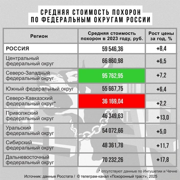 Источник: Данные Росстата / телеграм-канал «Похоронный траст»