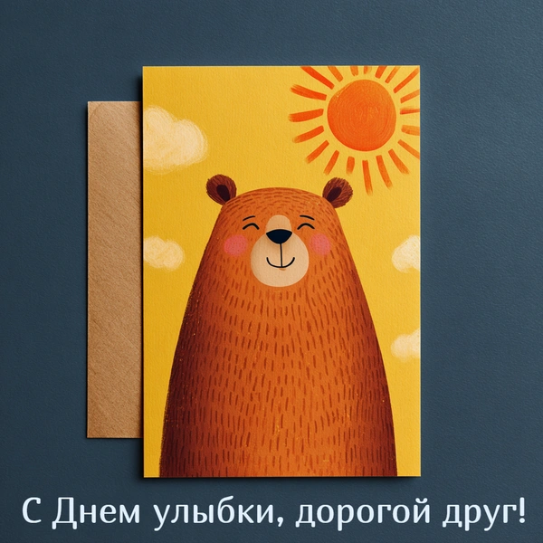 Открытки добра ко Дню улыбки: 15 поздравлений, чтобы поднять настроение друзьям и родным | Источник: the-Day/Midjourney