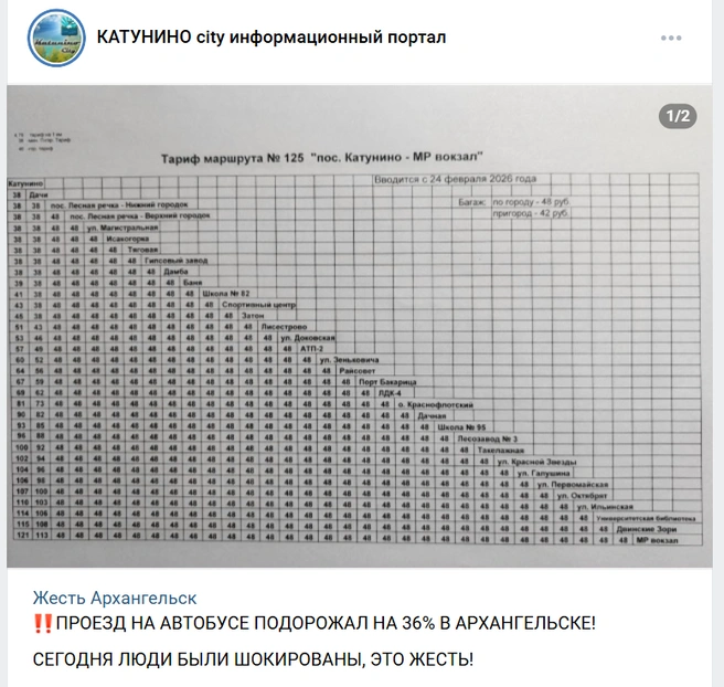 Один из постов выглядит так | Источник: КАТУНИНО city информационный портал / Vk.com