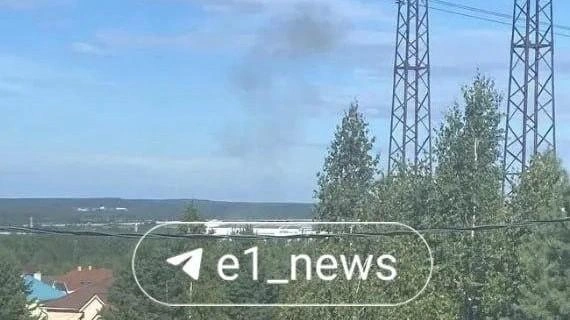 БПЛА атаковали логистический центр в Екатеринбурге | Источник: Читатель E1.RU
