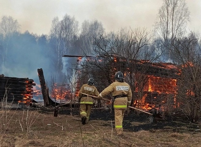 В деревне в Кадомском районе произошел пожар | ya62.ru
