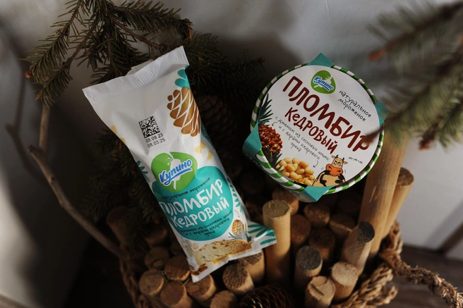 У кедрового пломбира настоящий «сибирский» вкус | Источник: «Купинское мороженое»