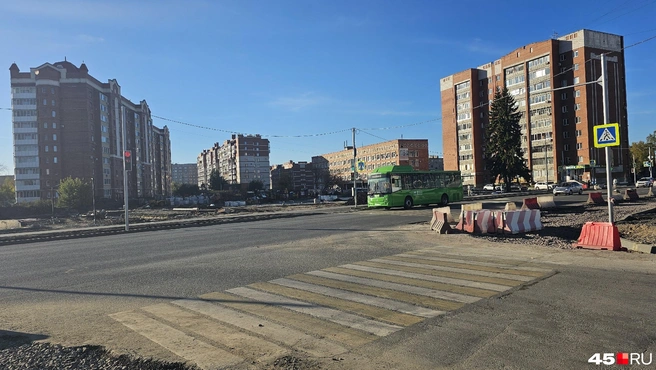 Дорога по Пушкина | Источник: Дарья Никитченко / 45.RU