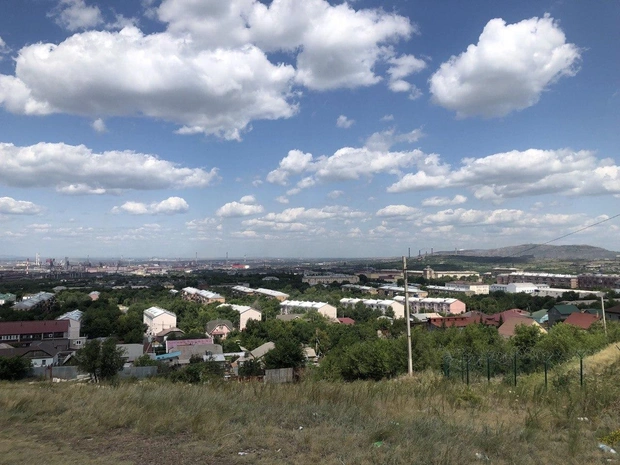 Вид на Соцгород в Магнитогорске с горы. | Источник: Татьяна Парфенова