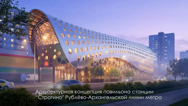 На первом этаже, судя по проекту, будут расположены торговые точки | Источник: Мэр Москвы Сергей Собянин / МАХ