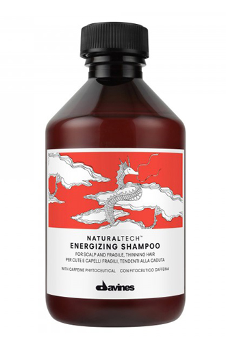 Энергетический активный шампунь Natural Tech, Davines. Нежный шампунь предназначен для ухода за ослабленной кожей головы и хрупкими волосами, склонными к выпадению.