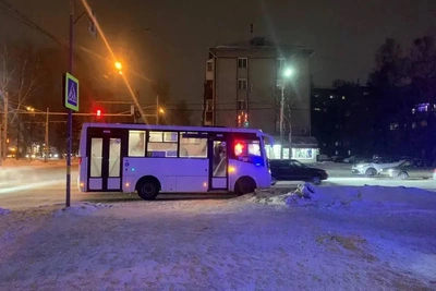 ДТП с маршруткой на проспекте Кирова в Томске