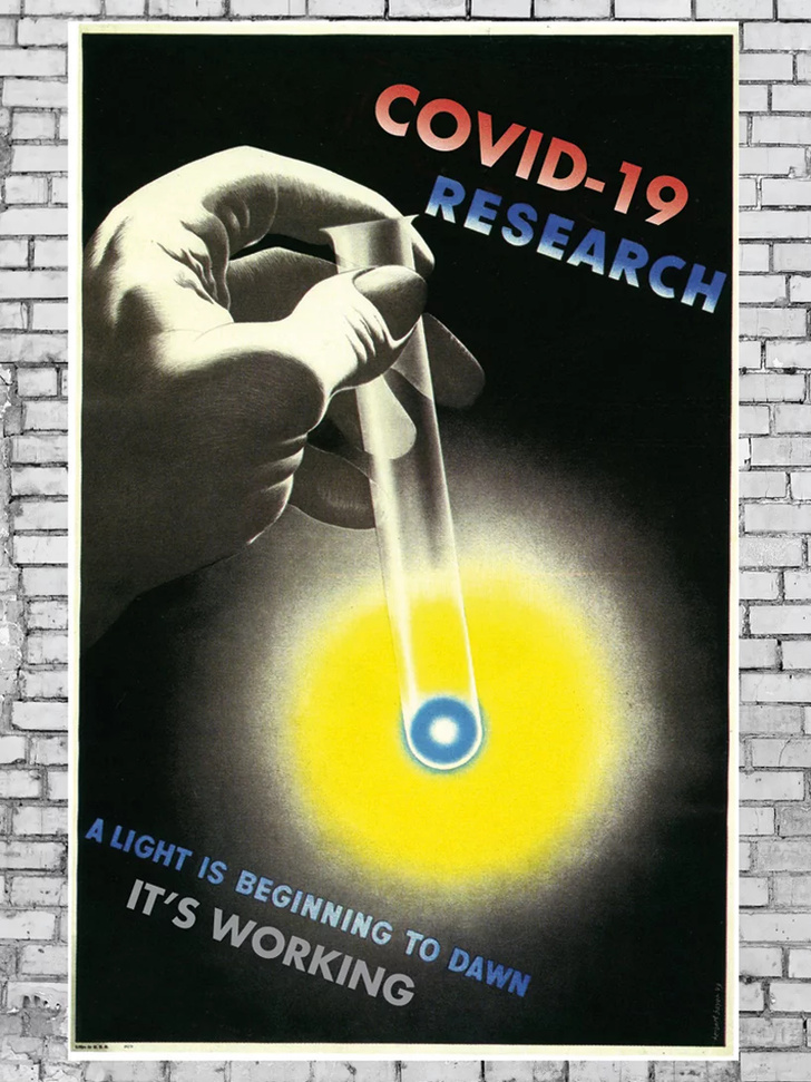 Дизайнеры против коронавируса: винтажные плакаты (фото 0)
