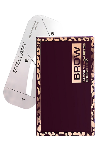 Набор трафаретов для бровей Brow Stencils Kit, StellaryЧетыре популярные формы. Можно использовать, чтобы рисовать брови нужной ширины и изгиба а можно попробовать подогнать свои под понравившийся шаблон (с учетом природной формы, конечно).