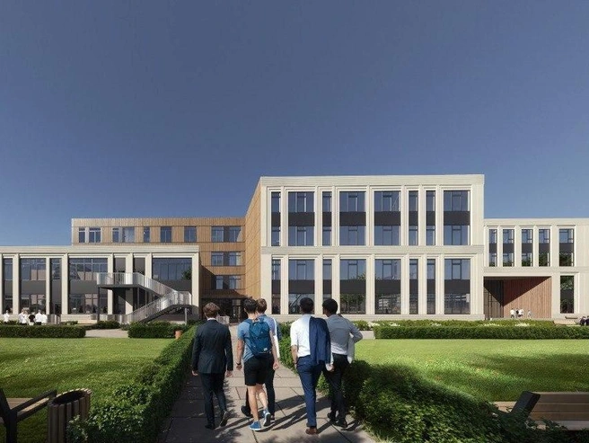 Строительство школы продлится до 2027 года, затем ее передадут в муниципальное управление | Источник: «Группа Мета»