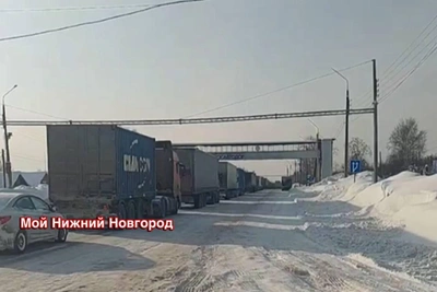 Массовое ДТП с фурами перекрыло трассу М-7 под Нижним Новгородом