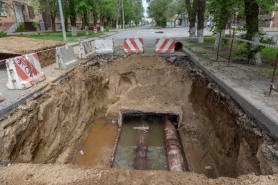 Перекрытие улицы Советской в Волгограде: ремонт теплосетей