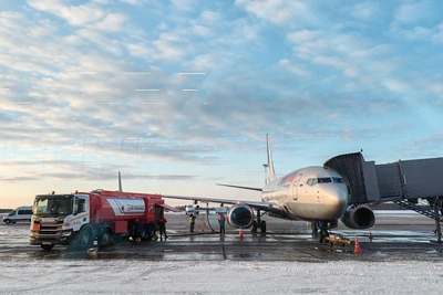 Аэропорт Архангельска возобновил работу после перерыва