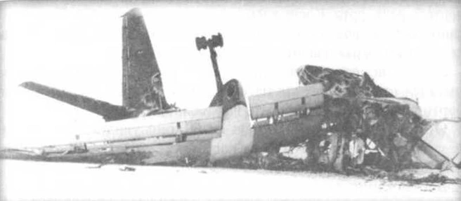 Самолет Ан-24 разрушился и сгорел | Источник: Википедия