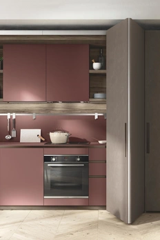 Система BoxLife, Scavolini. Кухня, гардеробная, спальня, постирочная, домашний офис и другие зоны спрятаны в «коробки»-модули.