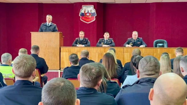 Роман Ярыш на представлении личному составу в 2024 году | Источник: УМВД РФ по Екатеринбургу