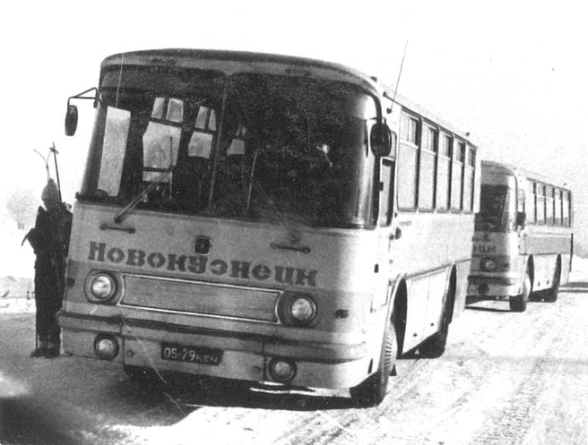 ЛАЗ-697Н, Новокузнецкий район посёлок Таргайский Дом Отдыха, Лесная улица 1980 год | Источник: fotobus.msk.ru