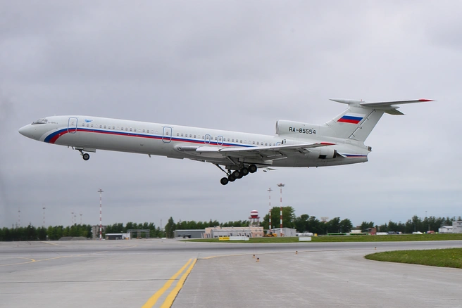 Ту-154 ВВС России в аэропорту Кольцово (Екатеринбург) | Источник: Артем Устюжанин / E1.RU