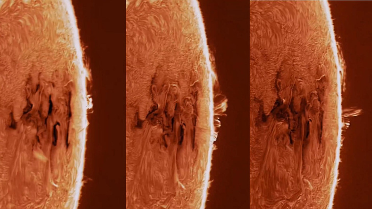 Как будто подлетели на космическом корабле: посмотрите на солнечное пятно в высоком качестве
