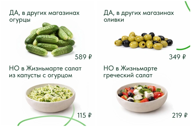 Попробуйте сравнить цены и распробовать выгоду | Источник: Жизньмарт