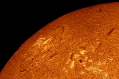 Новосибирский астрофотограф заснял хромосферу Солнца